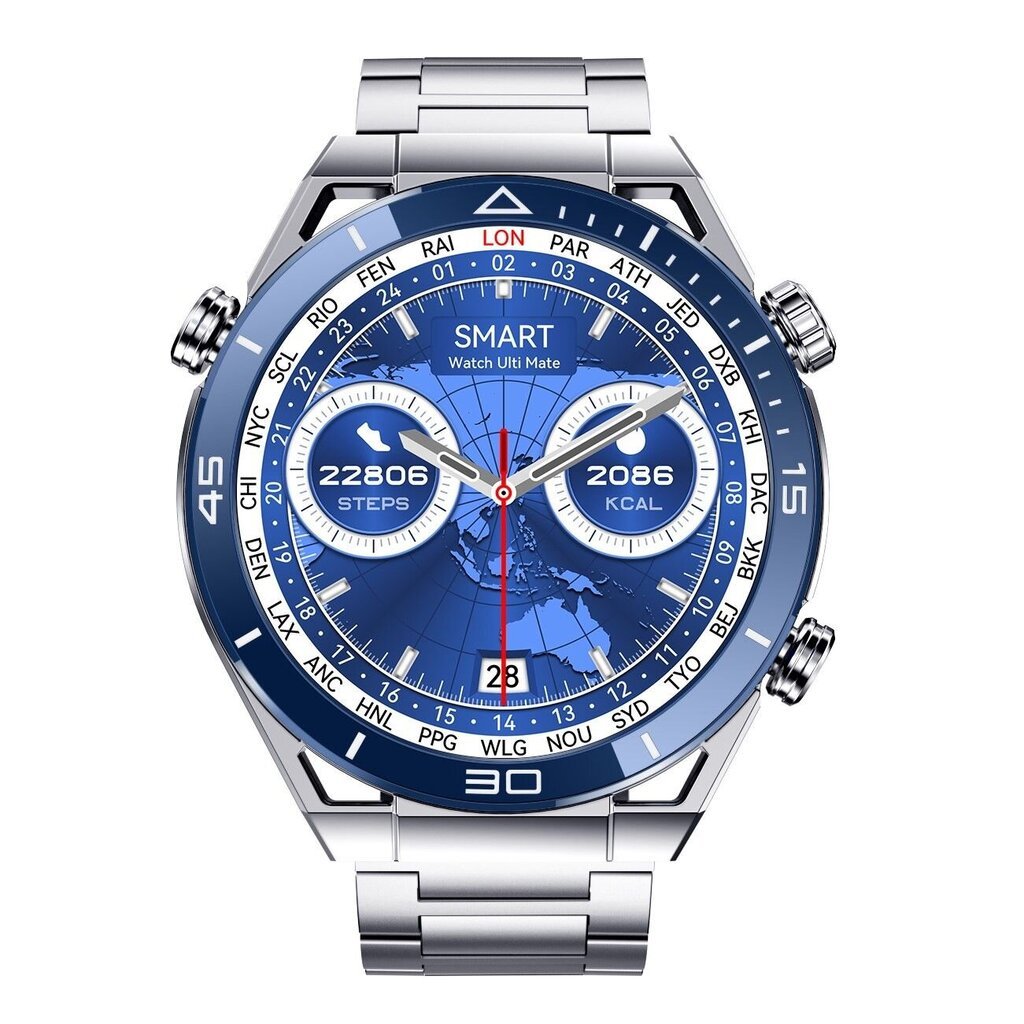 DT NO.1 DT Ultra Mate Blue/Silver цена и информация | Viedpulksteņi (smartwatch) | 220.lv