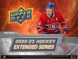 Hokeja kartītes Upper Deck Extended Series 2022/2023 Blaster Box cena un informācija | Kolekcionējamas kartiņas | 220.lv