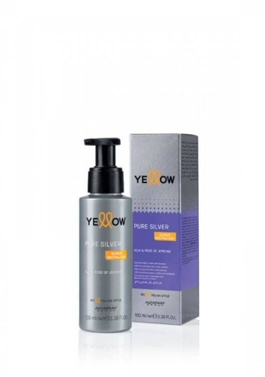 Līdzeklis dzelteno toņu neitralizēšanai Yellow Pure Silver Concentrated Violet Ash Booster, 100 ml cena un informācija | Matu uzlabošanai | 220.lv