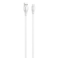 Кабель USB на Lightning LDNIO LS553, 2.1А, 2 м (белый) цена и информация | Кабели для телефонов | 220.lv