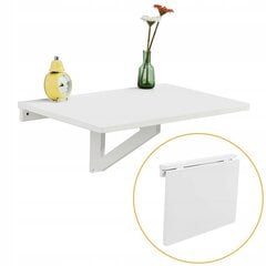 SoBuy FWT03-W Sienas galds, izvelkams galds cena un informācija | Virtuves galdi, ēdamgaldi | 220.lv