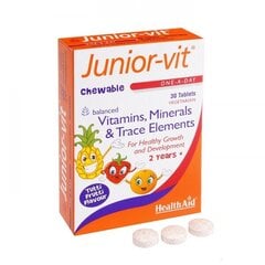 HealthAid Junior-vit. tabletes N30 цена и информация | Витамины, пищевые добавки, препараты для хорошего самочувствия | 220.lv