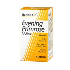 Uztura bagātinātājs HealthAid Evening Primrose Oil, 1300mg, 30kapsulas цена и информация | Витамины, пищевые добавки, препараты для хорошего самочувствия | 220.lv