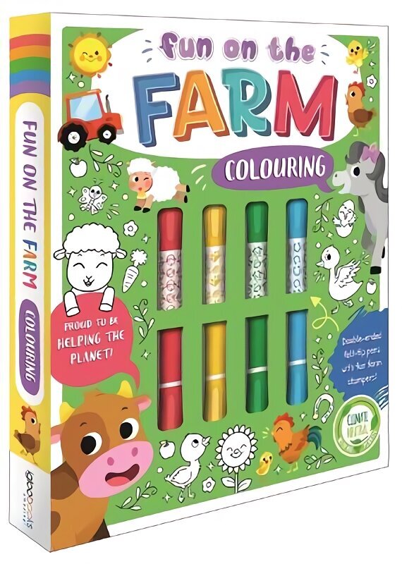 Fun on the Farm Colouring cena un informācija | Grāmatas mazuļiem | 220.lv