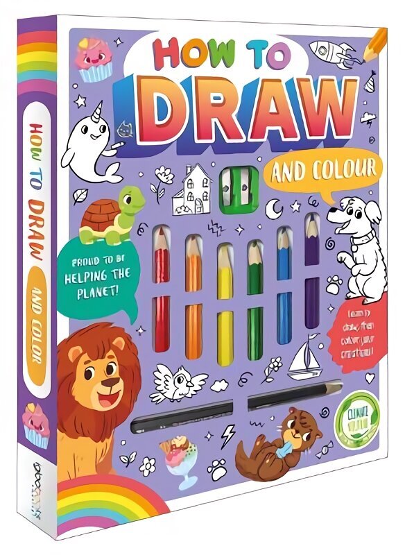 How to Draw and Colour cena un informācija | Grāmatas mazuļiem | 220.lv