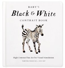 Baby's Black and White Contrast Book: High-Contrast Art for Visual Stimulation at Tummy Time cena un informācija | Grāmatas mazuļiem | 220.lv