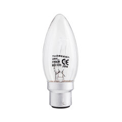 Галогенная лампа 28Вт B22d B35 240В THORGEON, прозрачная цена и информация | Лампочки | 220.lv