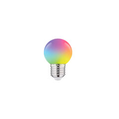 LED krāsu spuldze 1W G45 240V 55Lm PC RGB THORGEON cena un informācija | Spuldzes | 220.lv