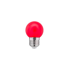 LED Krāsu spuldze 1W G45 240V 10Lm PC sarkana THORGEON cena un informācija | Spuldzes | 220.lv