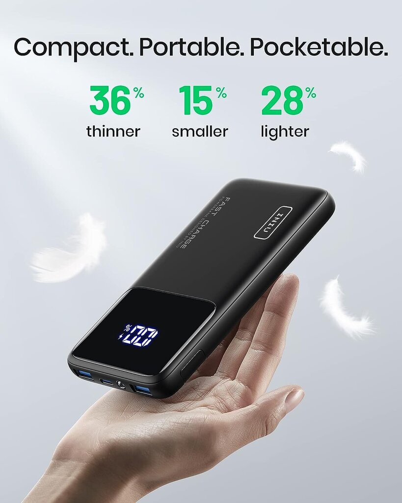 Внешний аккумулятор («Power bank») INIU BI-B6, 10500mAh цена | 220.lv