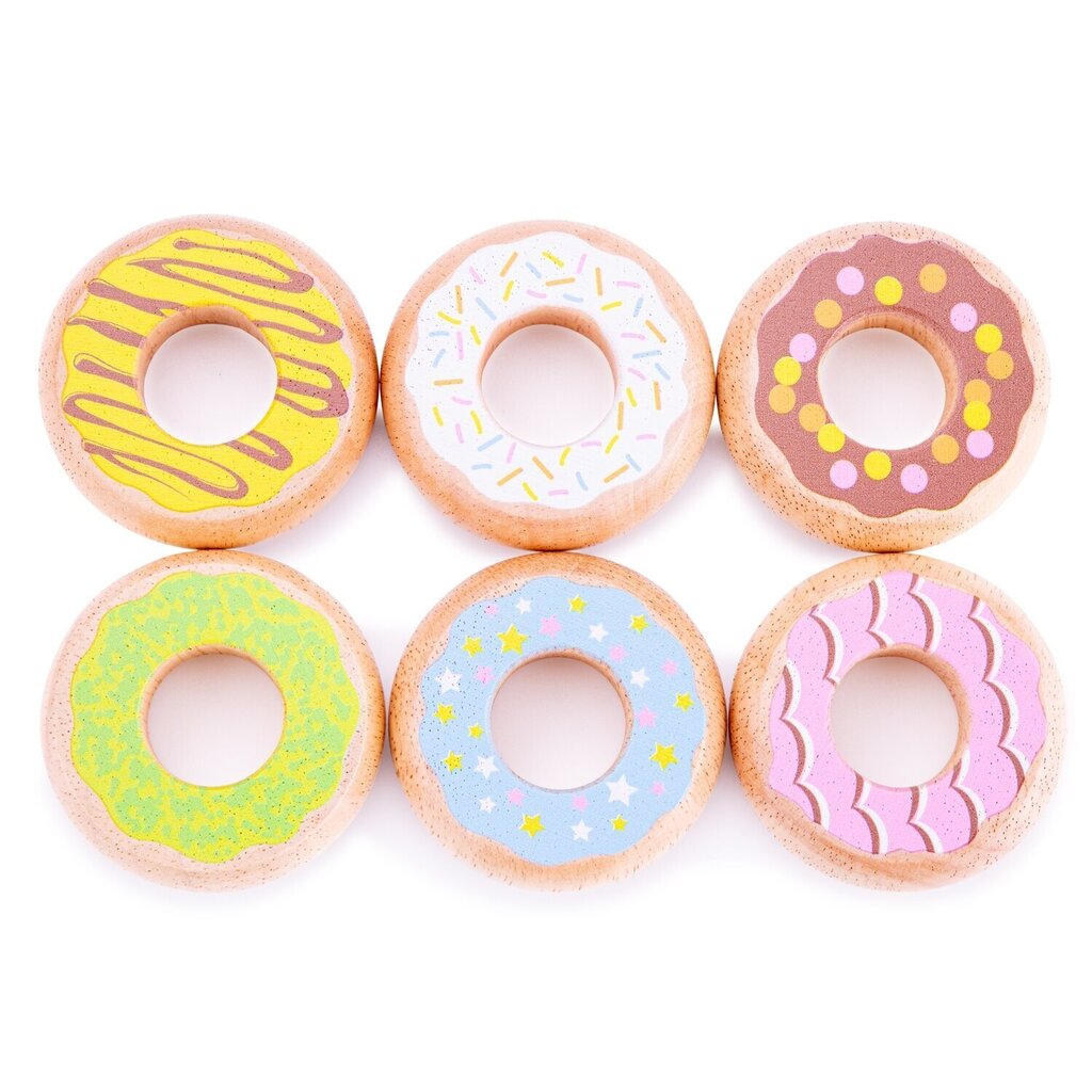 Spēļu komplekts Donuts Donuts New Classic Toys 10629, 6 gab цена и информация | Rotaļlietas zīdaiņiem | 220.lv