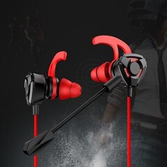 USAMS Słuchawki stereo EP-27 Gaming czerwony|red HSEP2701 jack 3,5mm (US-SJ262) цена и информация | Наушники | 220.lv