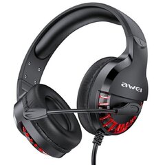 AWEI słuchawki gaming ES-770i nauszne gamingowe z mikrofonem czarny|black цена и информация | Наушники | 220.lv