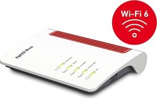 AVM Fritz! Box 7510 (Wi-Fi 6 Router (WLAN AX), до 600 Мбит/с (2,4 ГГц), VDSL Supersing 35B до 300 Мбит/с, WLAN Mesh, DECT-баз, медиа-сервер, подходящий для Германии. ) цена и информация | Маршрутизаторы (роутеры) | 220.lv