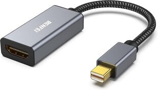 Mini Displayport на адаптере HDMI, Benfei Thunderbolt на адаптере HDMI для MacBook Air/Pro, Microsoft Surface Pro/Dock, Monitor, Projector и т. Д. [Алюминиевый сплав] цена и информация | Адаптеры и USB разветвители | 220.lv