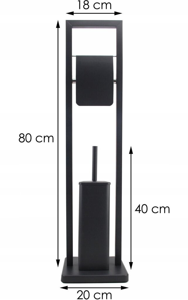 Miskaste un tualetes statīvs Yoka Home цена и информация | Vannas istabas aksesuāri | 220.lv