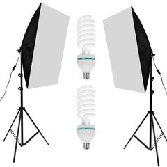 Studio softbox 50x70cm - komplekt pa 2 cena un informācija | Apgaismojums fotografēšanai | 220.lv