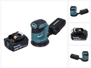 Аккумуляторная орбитальная шлифмашинка Makita DBO 180 T1, 18 В, 125 мм, с аккумулятором, без зарядного устройства цена и информация | Шлифовальные машины | 220.lv