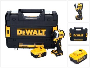 Akumulatora triecienatslēga DeWalt DCF 850 ​​18 V 205 Nm 1/4" + 1x akumulators 5,0 Ah + TSTAK - bez lādētāja цена и информация | Шуруповерты, дрели | 220.lv