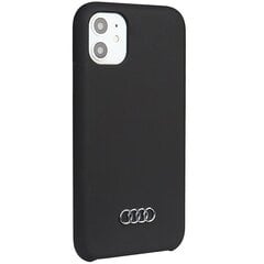 Audi Silicone Case iPhone 11 | Xr 6.1" czarny|black hardcase AU-LSRIP11-Q3|D1-BK цена и информация | Чехлы для телефонов | 220.lv