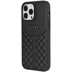 Audi Genuine Leather iPhone 14 Pro 6.1" czarny|black hardcase AU-TPUPCIP14P-Q8|D1-BK цена и информация | Чехлы для телефонов | 220.lv