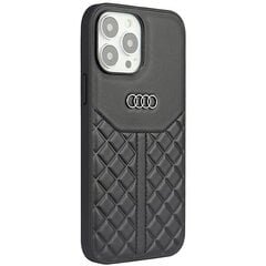 Audi Genuine Leather iPhone 14 Pro 6.1" czarny|black hardcase AU-TPUPCIP14P-Q8|D1-BK цена и информация | Чехлы для телефонов | 220.lv