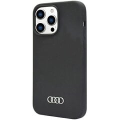 Audi Genuine Leather iPhone 14 Pro 6.1" czarny|black hardcase AU-TPUPCIP14P-Q8|D1-BK цена и информация | Чехлы для телефонов | 220.lv