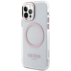 Guess GUHMP12MHTRMP iPhone 12|12 Pro 6.1" maciņš cena un informācija | Telefonu vāciņi, maciņi | 220.lv