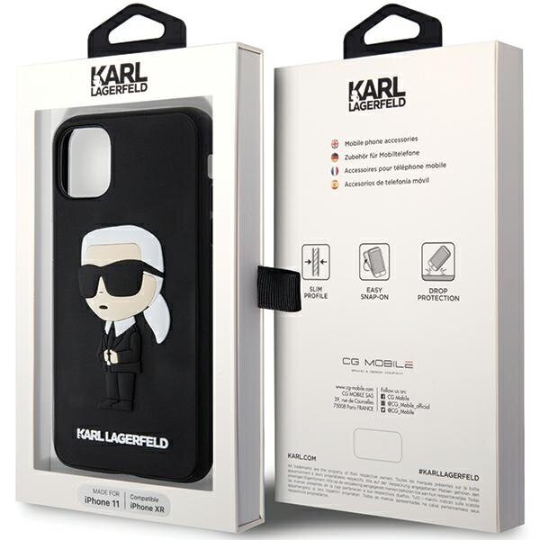 Karl Lagerfeld KLHCN613DRKINK iPhone 11 | Xr 6.1" maciņš cena un informācija | Telefonu vāciņi, maciņi | 220.lv