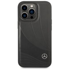 Mercedes MEHCP14X8ROLK iPhone 14 Pro Max 6,7" czarny|black hardcase Leather Wave Patern цена и информация | Чехлы для телефонов | 220.lv