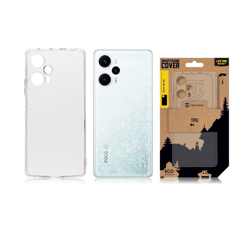 Tactical TPU Cover Poco F5 5G Transparent цена | 220.lv