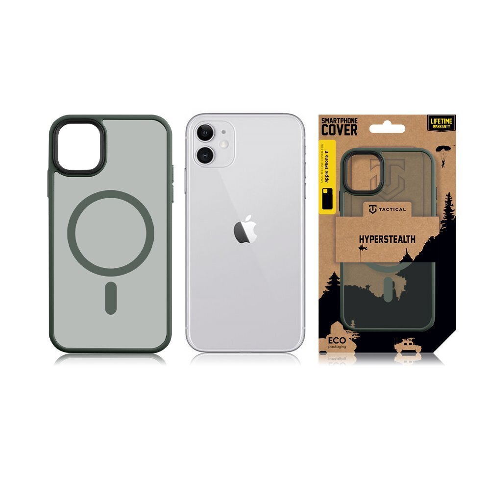Tactical MagForce Hyperstealth vāciņš iPhone 11 zaļš цена и информация | Telefonu vāciņi, maciņi | 220.lv
