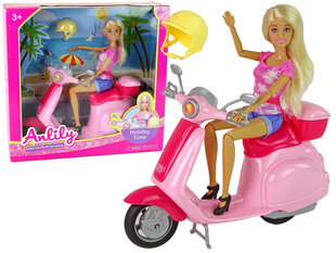 Кукла Anlily на розовом самокате цена и информация | Игрушки для девочек | 220.lv