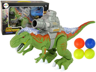 Dinozaurs ar katapultu LeanToys, zaļš cena un informācija | Rotaļlietas zēniem | 220.lv