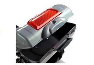 Электрический мотоцикл с багажником, серебристый цена и информация | Электромобили для детей | 220.lv