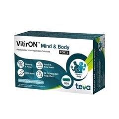 Uztura bagātinātājs VitirON Mind & Body Forte, 30kapsulas cena un informācija | Vitamīni, preparāti, uztura bagātinātāji labsajūtai | 220.lv