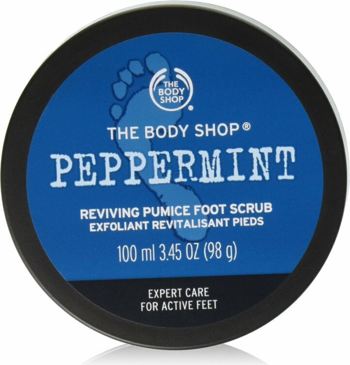 Pēdu skrubis The Body Shop Peppermint, 100 ml cena un informācija | Ķermeņa skrubji | 220.lv