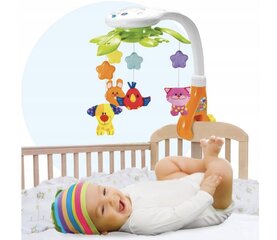 Bērnu gultiņas karuselis ar Smily play projektoru cena un informācija | Rotaļlietas zīdaiņiem | 220.lv