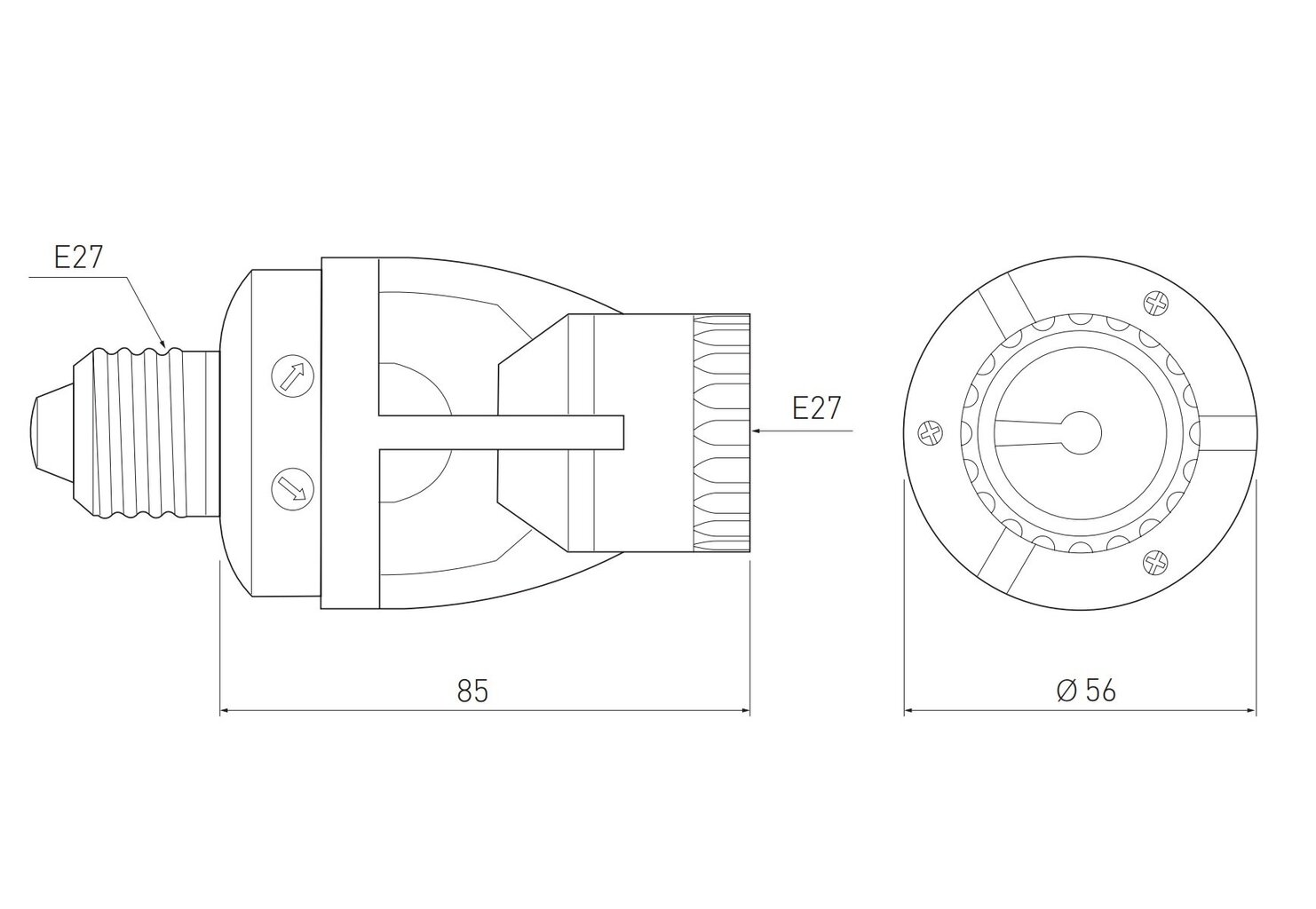 Kustības sensors CR-6 balts, IP20, MAX. 60 W, 360°, MAKS. 6m ± 2-3,5m ( cena un informācija | Sensori | 220.lv