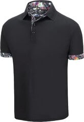 Мужская рубашка поло с коротким рукавом LLdress, черное цена и информация | Мужские футболки | 220.lv