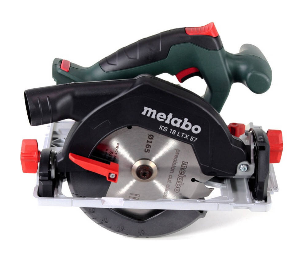 Akumulatora ripzāģis Metabo KS 18 LTX 57, 18 V 165 mm + 1x akumulators 10,0 Ah + lādētājs + metaBOX cena un informācija | Zāģi, ripzāģi | 220.lv