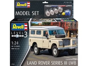 Revell - Land Rover Series III LWB Commercial dāvanu komplekts, 1/24, 67056 cena un informācija | Konstruktori | 220.lv