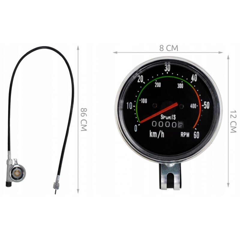 Retro velosipēda skaitītājs cena un informācija | Velodatori, navigācijas | 220.lv