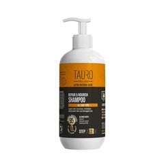 Šampūns suņu un kaķu kažokādas un ādas barošanai Tauro Pro Line Ultra Natural Care Repair & Nourish, 400 ml cena un informācija | Kosmētiskie līdzekļi dzīvniekiem | 220.lv