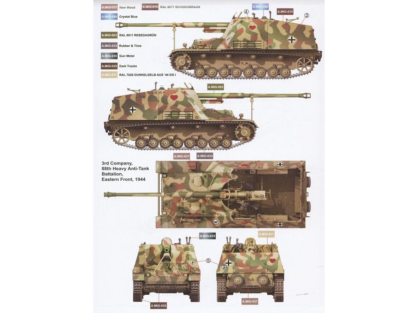 Border Model - Sd.Kfz. 164 Nashorn Early/Command w/4 figures, 1/35, BT-024 cena un informācija | Konstruktori | 220.lv