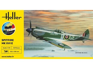 Heller - Spitfire Mk XVI E dāvanu komplekts, 1/72, 56282 цена и информация | Конструкторы и кубики | 220.lv