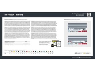 Heller - Bismarck + Tirpitz Twinset, 1/400, 85078 cena un informācija | Konstruktori | 220.lv