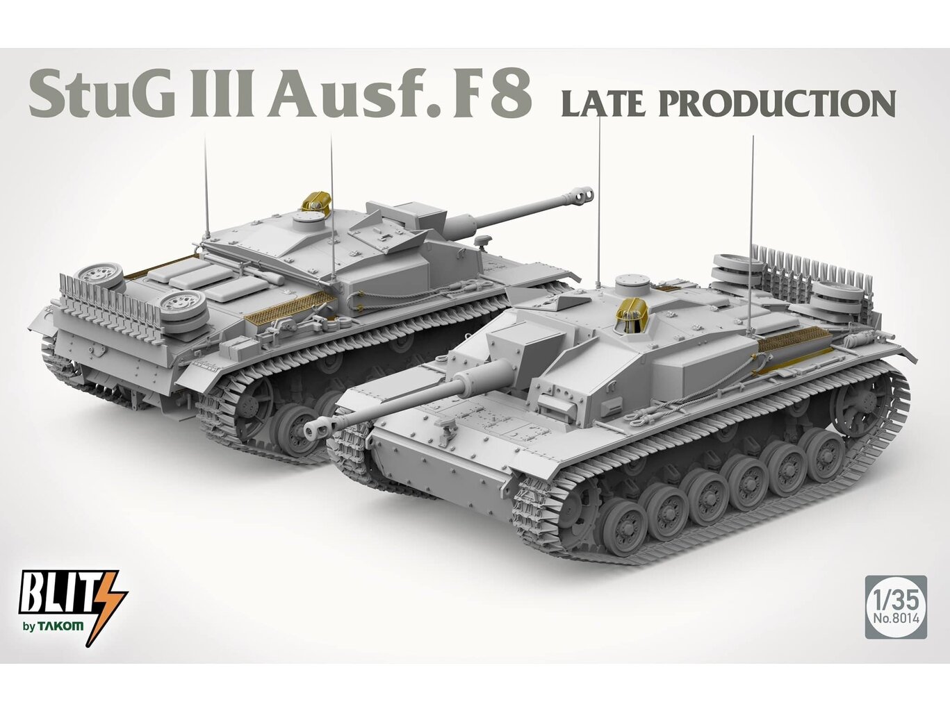 Takom - Stug III Ausf.F8 Late Production, 1/35, 8014 cena un informācija | Konstruktori | 220.lv