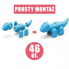 Woopie 2in1 konstruktors, dinozauri cena un informācija | Galda spēles | 220.lv