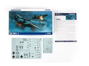 Сборная модель Eduard - Messerschmitt Bf 110G-4 Weekend edition, 1/48, 8405 цена и информация | Конструкторы и кубики | 220.lv